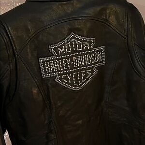 Brand New Harley-Davidson Size M  black  leather  Jacket  UV